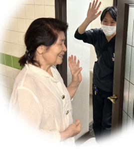 利用者とスタッフ